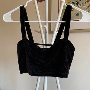 Brandy Melville velvet bra top